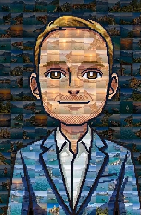 Guglio fondatore di PixelItaly pixel art collaborativa dei luoghi iconici d'Italia